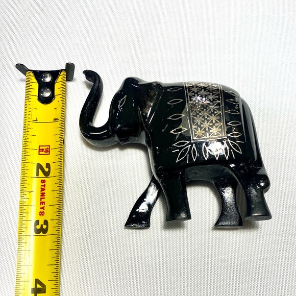 Bidriware Silver Inlay Elephant Souvenir - Picture 5 of 7